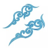 Kód: 39394 Páros csipke 16x5cm - TURQUOISE